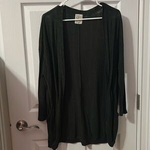 Forest green thin cardigan / cover